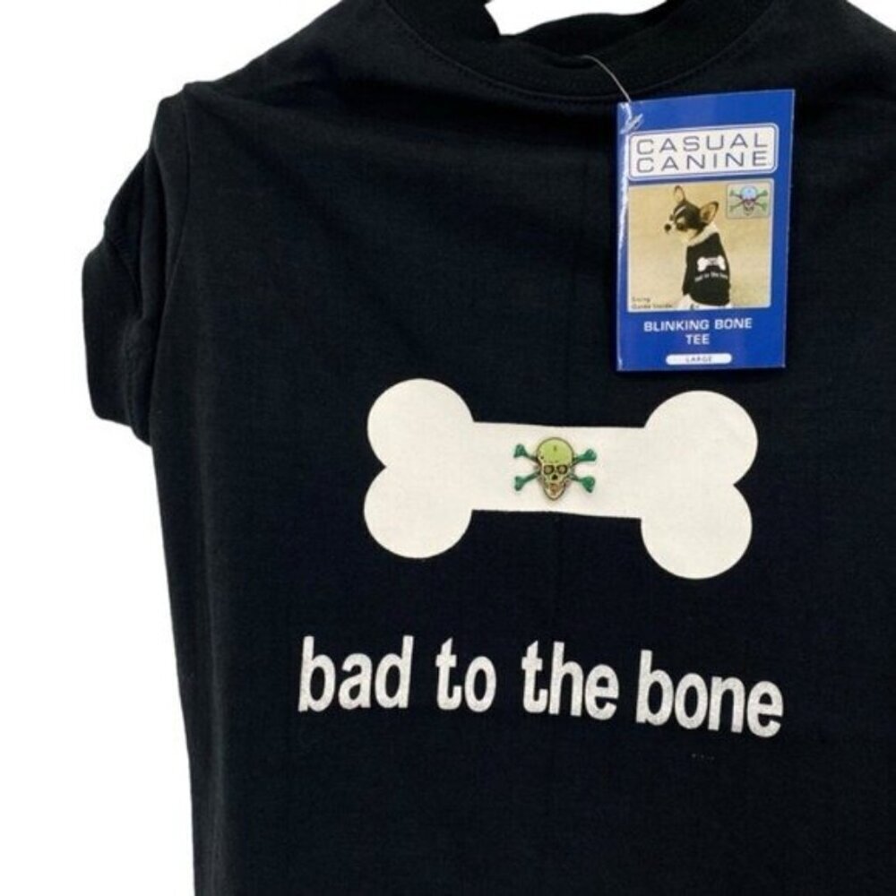 Casual Canine Bad To The Bone Dog Shirt Large - Picture 3 of 11